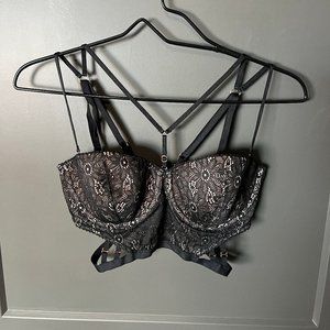 Victoria's Secret Sexy Strappy Longline Bra Lingerie 36C